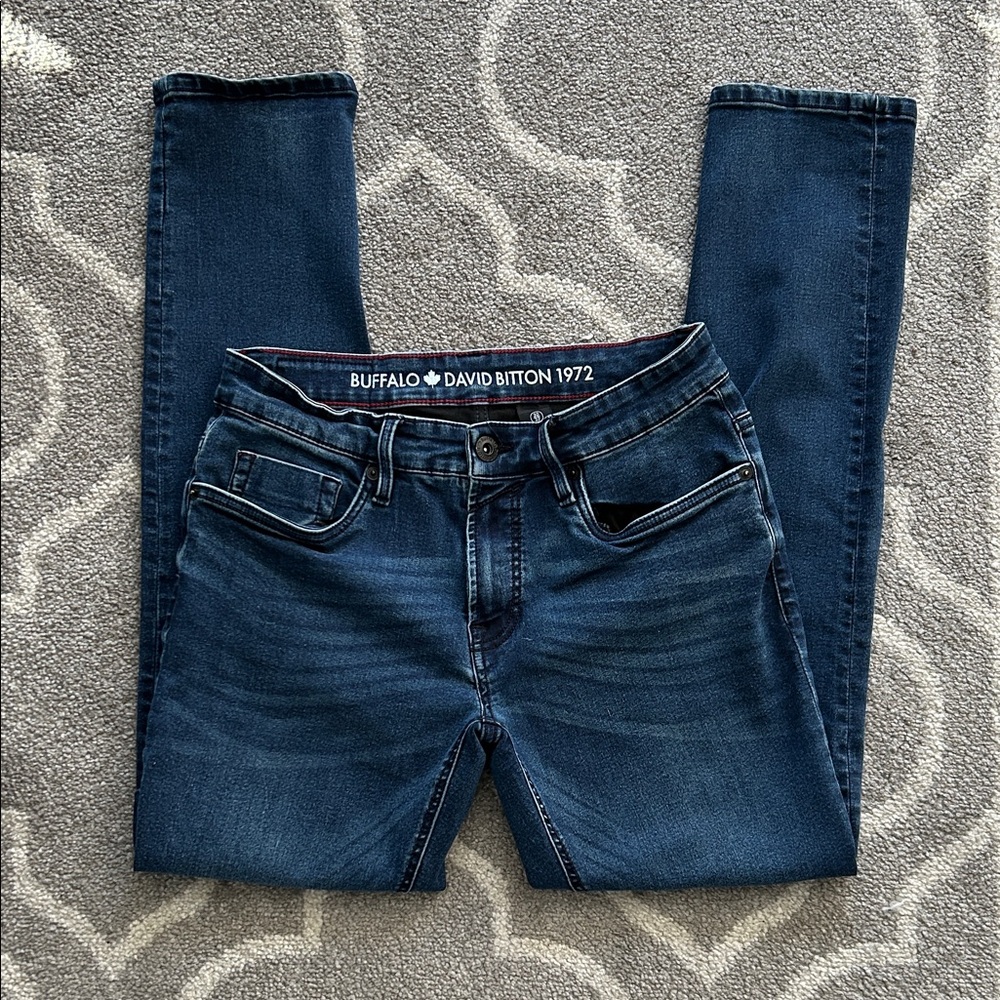 Buffalo David Bitton Men's Dark Blue Skinny Jeans